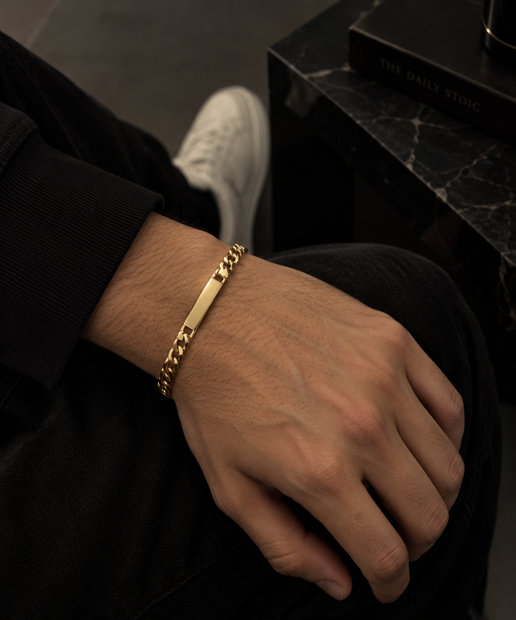 Esclava Fígaro 5mm Oro Laminado 18K