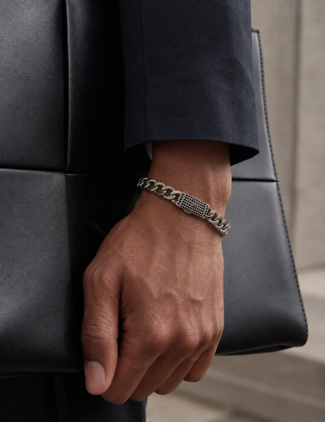 Pulso Mónaco Zirconias · Plata 0.925